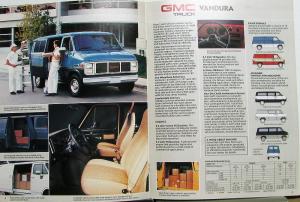 1987 GMC Safari Cargo Van Vandura Truck CANADIAN Sales Brochure Original
