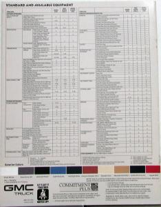 1987 GMC V-Jimmy Suburban Bonus/Crew Cab Truck Sales Brochure Original
