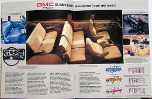 1987 GMC V-Jimmy Suburban Bonus/Crew Cab Truck Sales Brochure Original