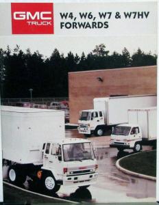 1987 GMC W4 W6 W7 & W7HV Forward Trucks Sales Brochure Original