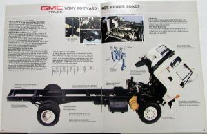 1987 GMC W4 W6 W7 & W7HV Forward Trucks Sales Brochure Original