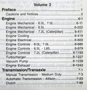 1998 GMC Chevrolet Medium Duty Truck B7 Chassis Service Manual - 3 Vol PRELIM