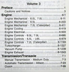 1998 GMC Chevrolet Medium Duty Truck B7 Chassis Service Manual - 3 Vol PRELIM