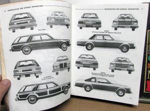 1980 Chrysler Dodge Plymouth Service Shop Repair Manual Set Cordoba Aspen Volare