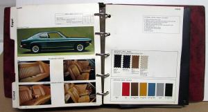 1971 Mercury Color & Upholstery Selections Album Cougar Cyclone Comet Marquis