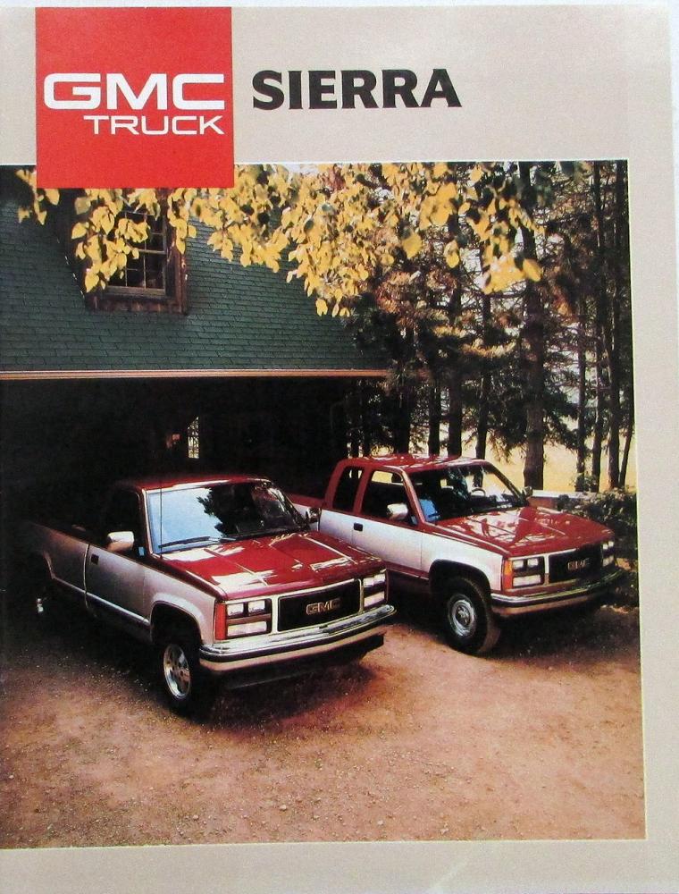 1988 GMC Sierra Pickup  Cab & Chassis Trucks Sales Brochure