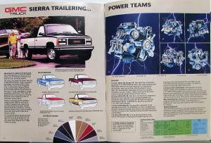 1988 GMC Sierra Pickup  Cab & Chassis Trucks Sales Brochure