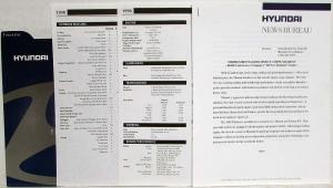 1998 Hyundai Media Information Press Kit - Tiburon Sonata Elantra Accent
