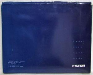 1998 Hyundai Media Information Press Kit - Tiburon Sonata Elantra Accent