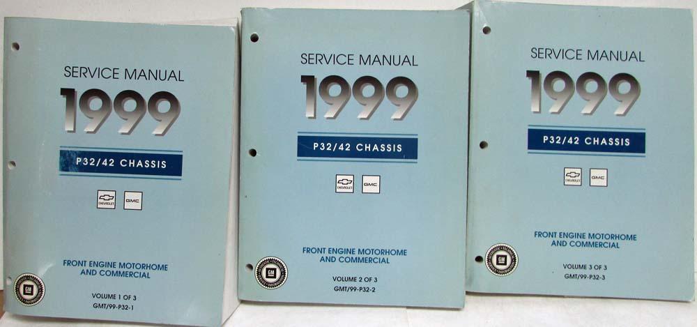 1999 GMC Chevrolet P32/42 Chassis Motorhome and Commercial Service Manual 3 Vol