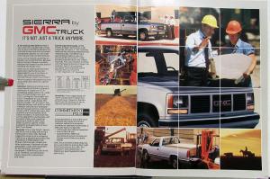 1988 GMC Sierra Pickup Truck for Commercial and Personal Use Sales Brochure Orig