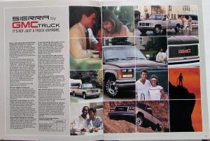 1988 GMC Sierra Pickup Truck for Commercial and Personal Use Sales Brochure Orig