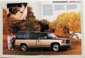 1988 GMC Sierra Pickup Truck for Commercial and Personal Use Sales Brochure Orig