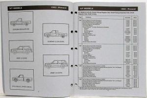 1992 GMC Truck Service Publications Catalog