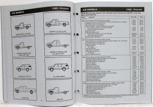 1992 GMC Truck Service Publications Catalog