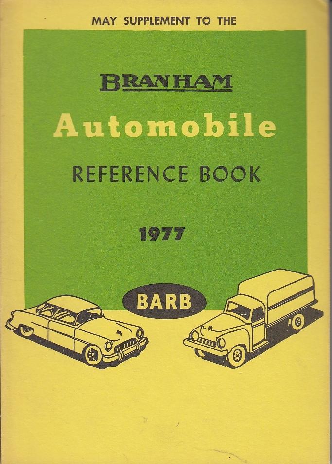 1977 Branham Automobile Reference Book - May Supplement