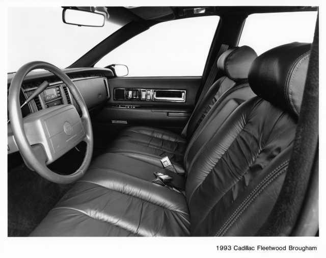 1993 Cadillac Fleetwood Brougham Interior Press Photo 0209