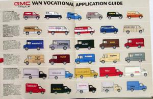 1988 GMC Van Cab & Chassis F/C Model Trucks Sales Brochure Original