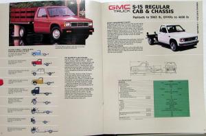 1988 GMC Van Cab & Chassis F/C Model Trucks Sales Brochure Original