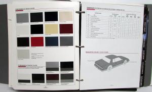 1992 Oldsmobile Dealer Album Color Chips Upholstery Toronado Cutlass Achieva