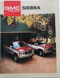1988 GMC Sierra Pickup Truck C K 1500 2500 Sales Brochure Original