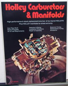 1976 Holley Carburetors & Manifolds Reference Repair Tuning Guide Book HP Books