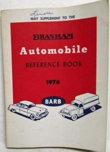 1976 Branham Automobile Reference Book - May Supplement