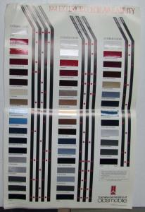 1991 Oldsmobile Dealer Album Paint Chips Upholstery Bravada Silhouette Cutlass