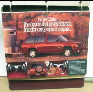 1991 Oldsmobile Dealer Album Paint Chips Upholstery Bravada Silhouette Cutlass