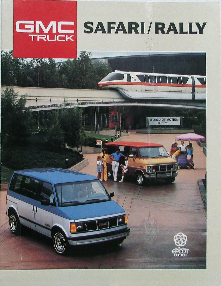 1988 GMC Safari SLT SLE SLX Rally STD STX Custom Vans Sales Brochure Original