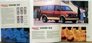1988 GMC Safari SLT SLE SLX Rally STD STX Custom Vans Sales Brochure Original