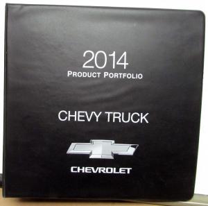 2014 Chevy Truck Dealer Album Paint Chips Upholstery Silverado Equinox Traverse