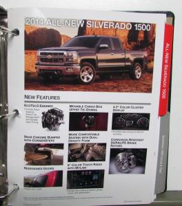 2014 Chevy Truck Dealer Album Paint Chips Upholstery Silverado Equinox Traverse