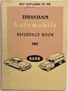 1967 Branham Automobile Reference Book - May Supplement