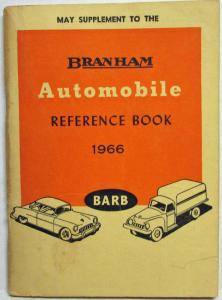 1966 Branham Automobile Reference Book - May Supplement