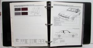 1990 Oldsmobile Dealer Album Paint Chips Upholstery Silhouette Cutlass Toronado