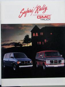 1989 GMC Safari Rally Vans Truck Sales Brochure Original