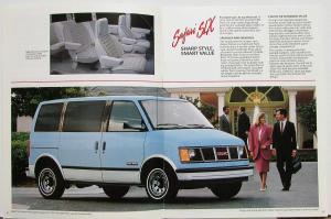 1989 GMC Safari Rally Vans Truck Sales Brochure Original