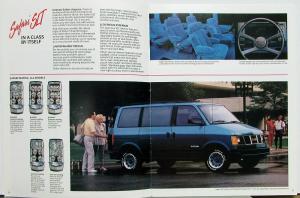 1989 GMC Safari Rally Vans Truck Sales Brochure Original