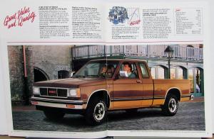 1989 GMC S-15 Pickup Truck Sierra 4x4 Club Coupe Sales Brochure Original