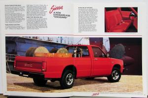 1989 GMC S-15 Pickup Truck Sierra 4x4 Club Coupe Sales Brochure Original