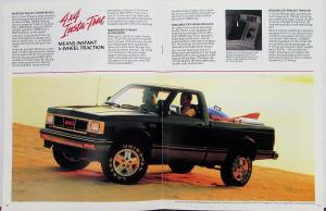 1989 GMC S-15 Pickup Truck Sierra 4x4 Club Coupe Sales Brochure Original