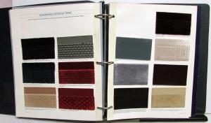 1986 Oldsmobile Dealer Album Paint Chips Upholstery Firenza Calais Cutlass