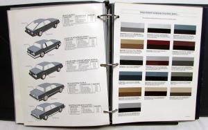 1986 Oldsmobile Dealer Album Paint Chips Upholstery Firenza Calais Cutlass
