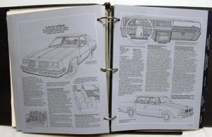 1986 Oldsmobile Dealer Album Paint Chips Upholstery Firenza Calais Cutlass