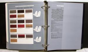1986 Oldsmobile Dealer Album Paint Chips Upholstery Firenza Calais Cutlass