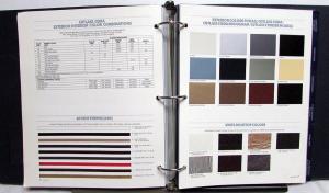 1986 Oldsmobile Dealer Album Paint Chips Upholstery Firenza Calais Cutlass