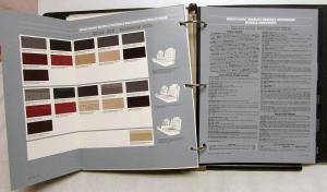 1986 Oldsmobile Dealer Album Paint Chips Upholstery Firenza Calais Cutlass