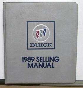 1989 Buick Selling Manual Product Selling Features Price Book LeSabre Riviera