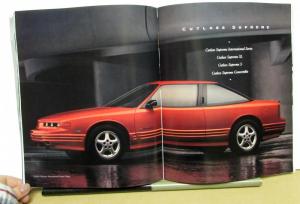 1993 Oldsmobile Dealer Album Paint Chips Upholstery Achieva Cutlass Silhouette